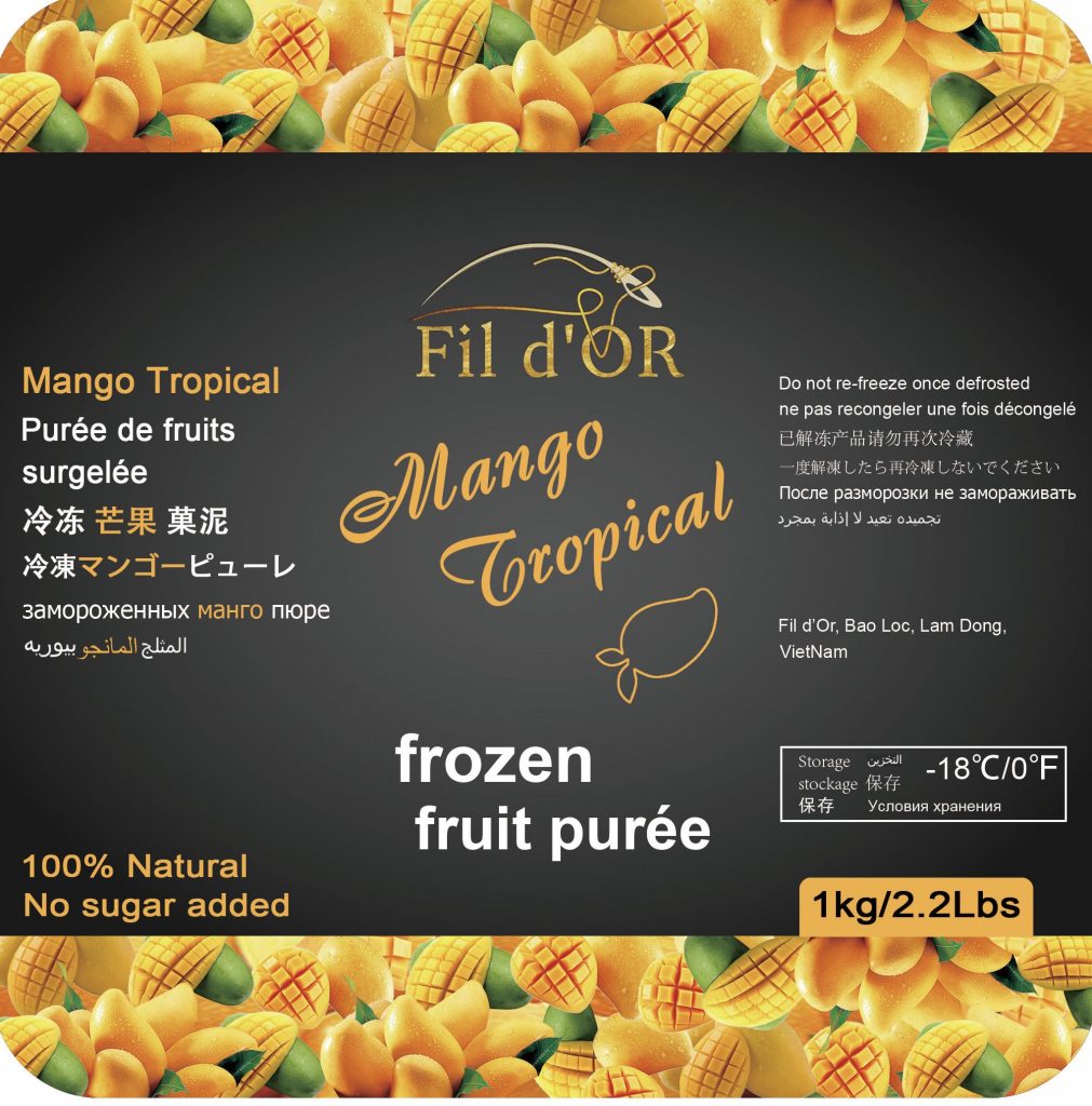 Fildor Mango Tropical Puree 1kg Bidfood